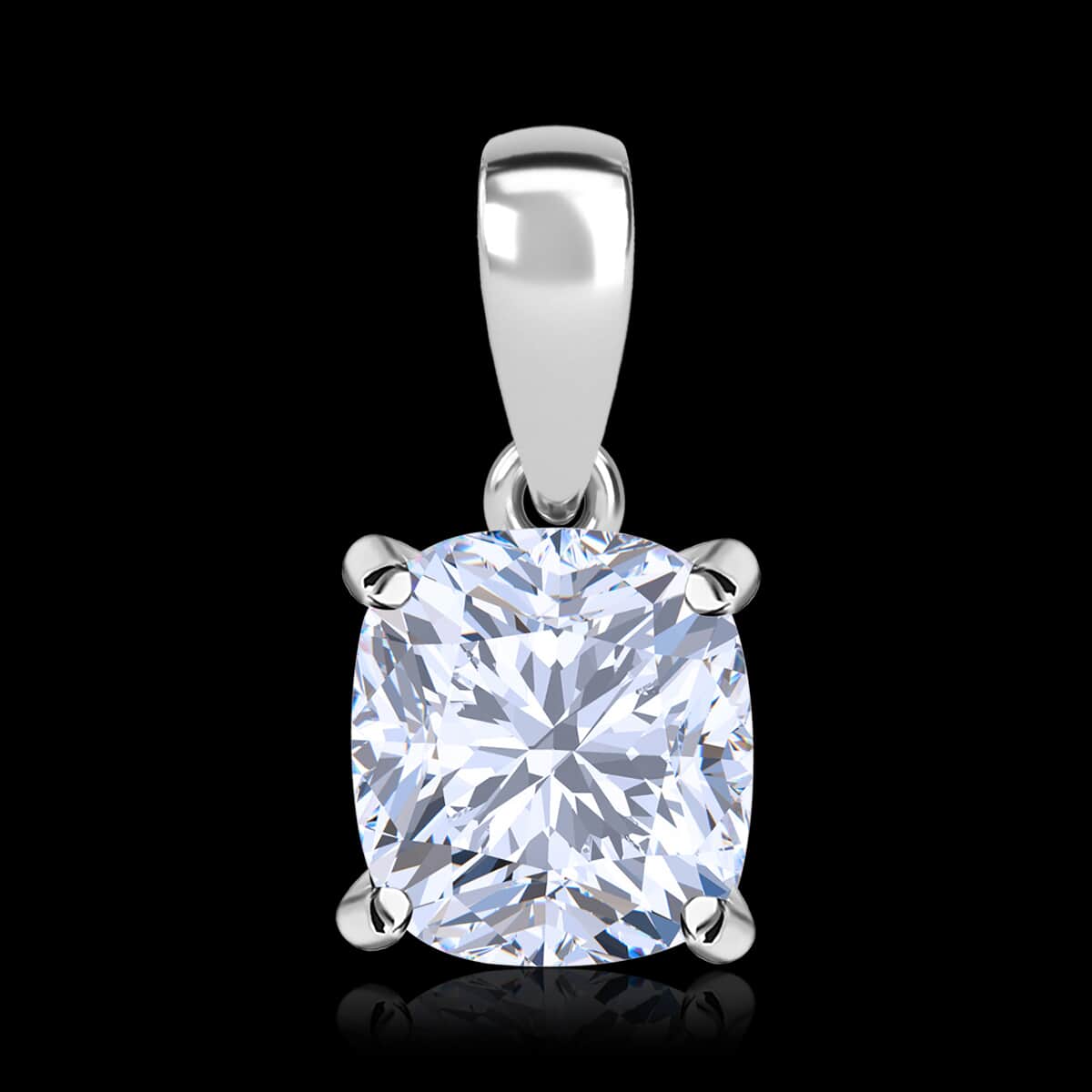 SGL Certified Luxuriant Lab Grown Diamond G-H VS 2.00 ctw Solitaire Pendant in 950 Platinum image number 1