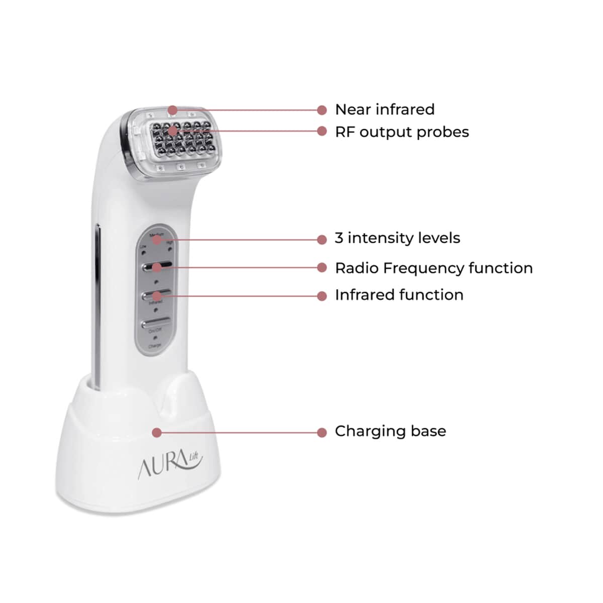 Closeout Aura Lift RF & Infrared Handheld Beauty Device image number 3