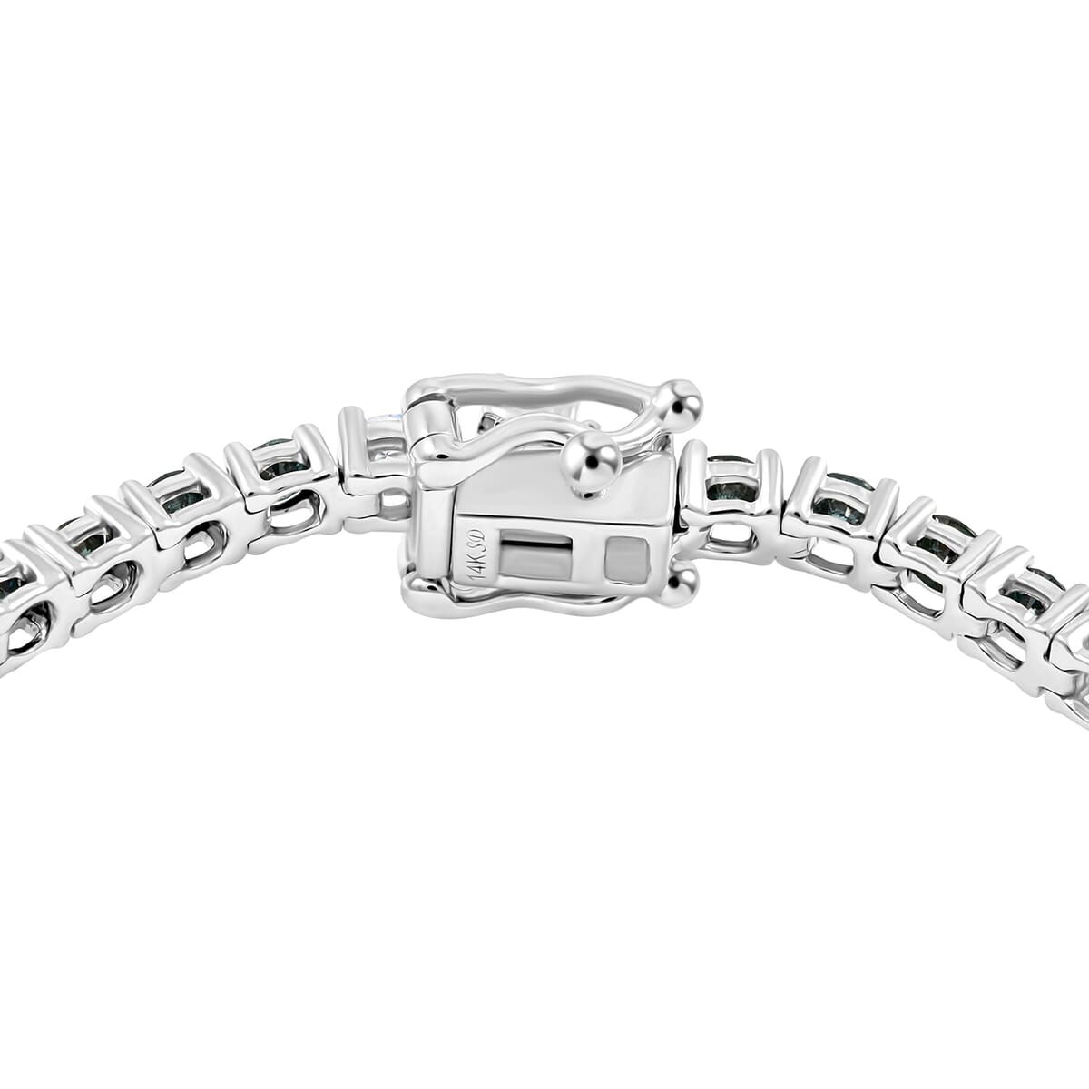 Modani Blue and White Diamond SI 3.00 ctw Bracelet in 950 Platinum 14 Grams (8.00 In) image number 2