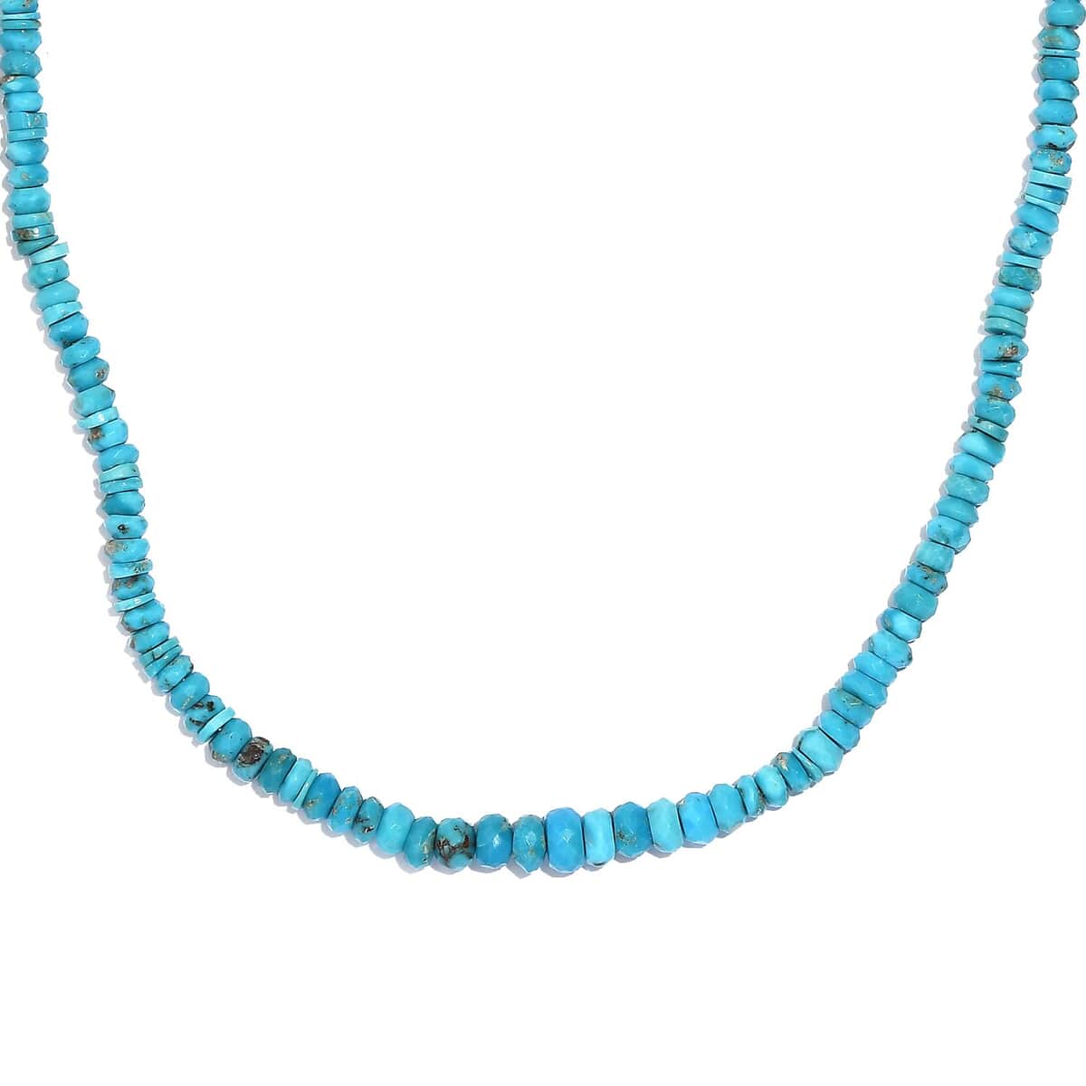 Turquoise 63.00 ctw Beaded Necklace in 14K YG Over Sterling Silver 18-20 Inches image number 0