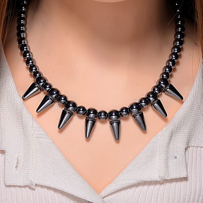 EverTrue Terahertz 250.00 ctw Necklace 18-20 Inches in Stainless Steel 