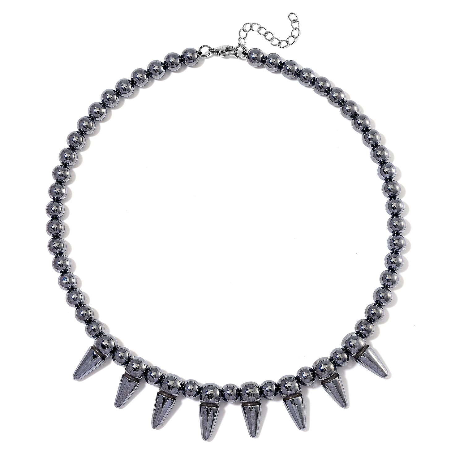 EverTrue Terahertz 250.00 ctw Necklace 18-20 Inches in Stainless Steel 