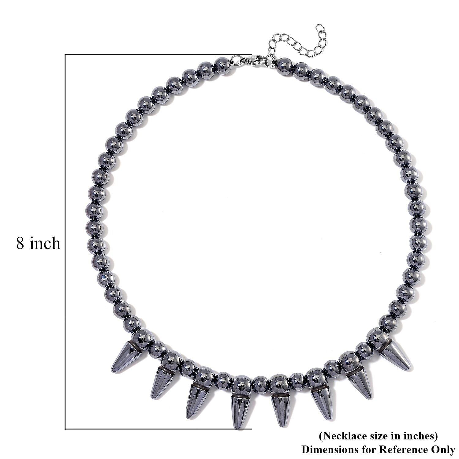 EverTrue Terahertz 250.00 ctw Necklace 18-20 Inches in Stainless Steel 