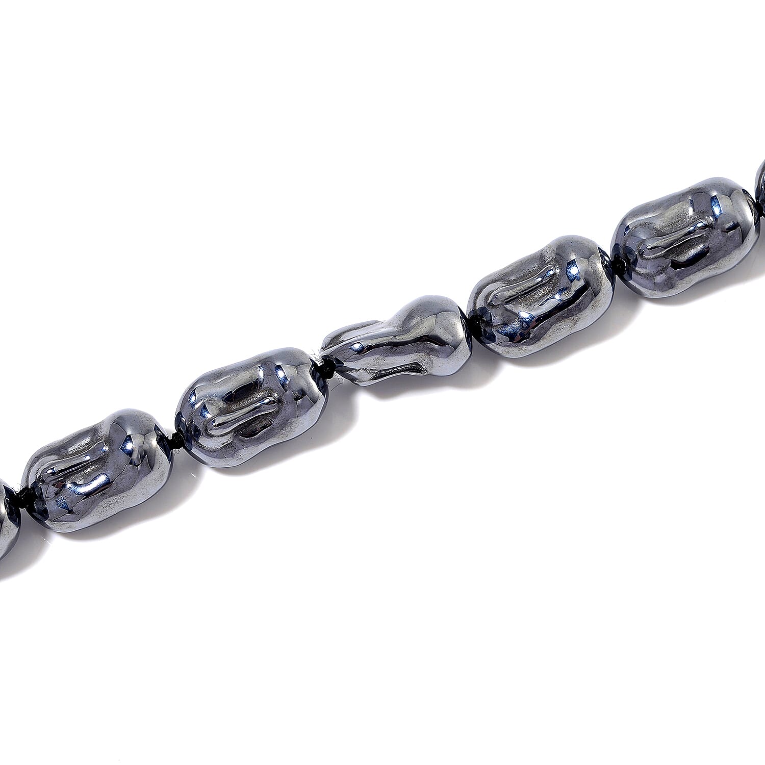 Terahertz 330.00 ctw Baroque Shape Necklace in Stainless Steel 18 Inches