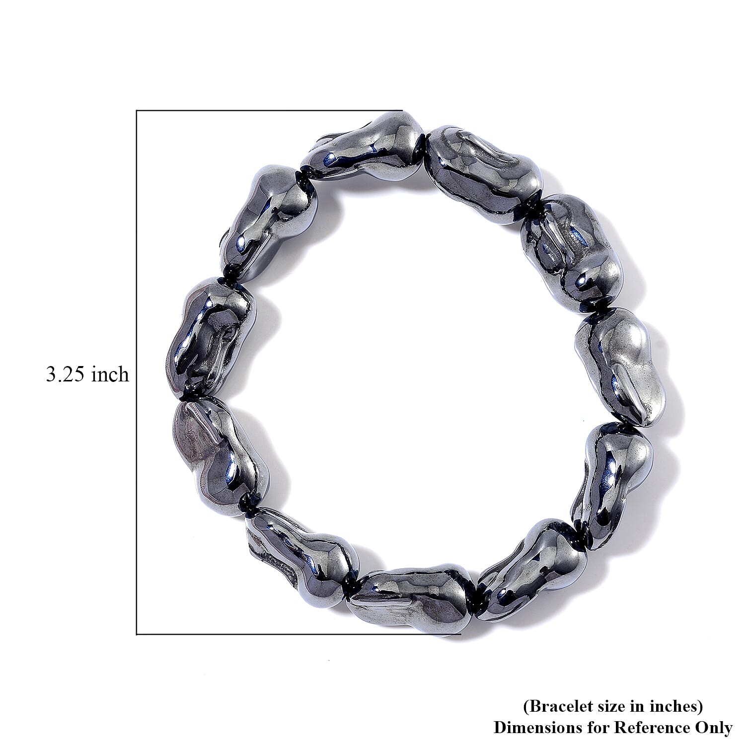 Terahertz 150.00 ctw Baroque Shape Stretch Bracelet