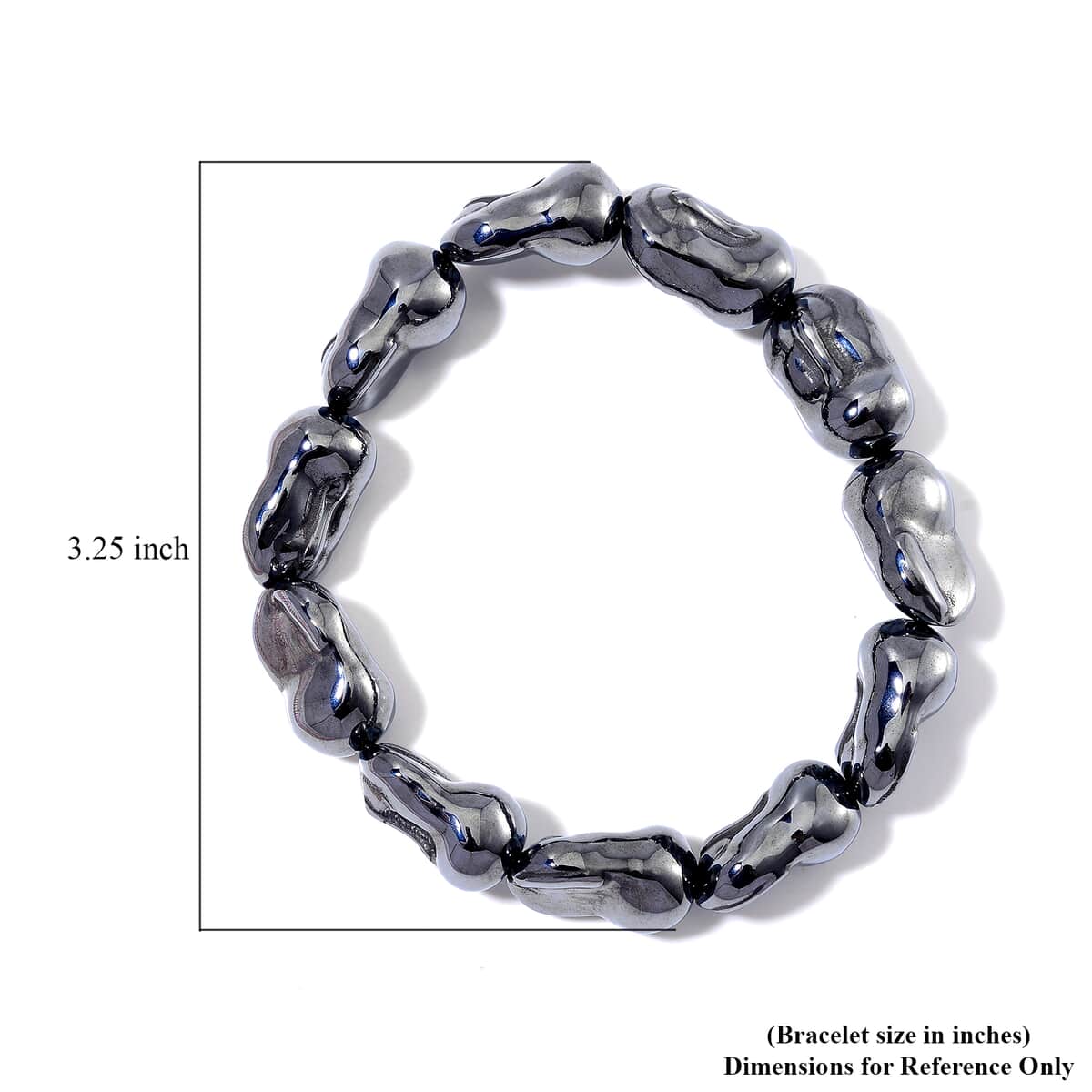 Terahertz 150.00 ctw Baroque Shape Stretch Bracelet image number 3