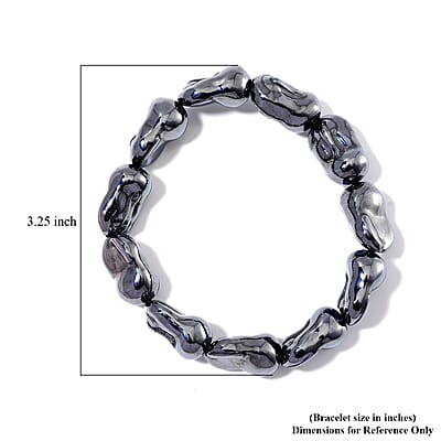 Terahertz 150.00 ctw Baroque Shape Stretch Bracelet