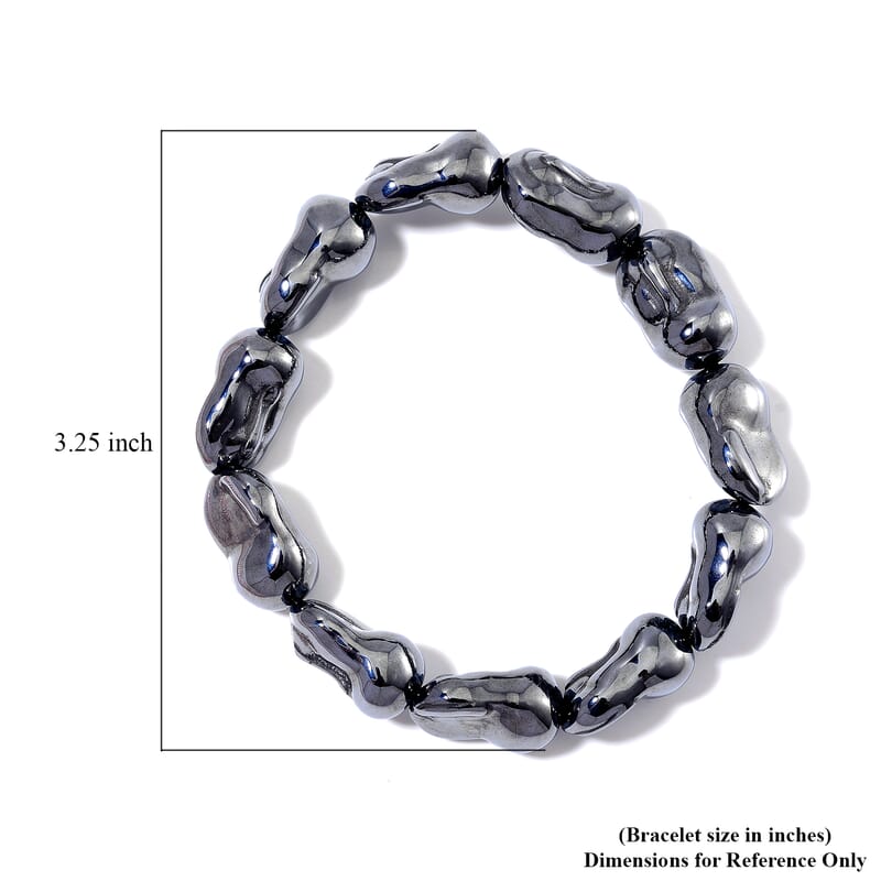 Terahertz 150.00 ctw Baroque Shape Stretch Bracelet