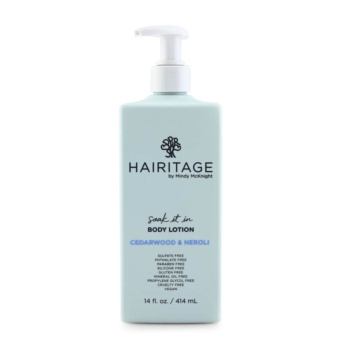 Closeout Hairitage Soak It In Body Lotion (14oz)- Cedarwood & Neroli image number 0