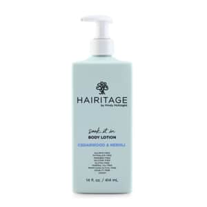 Closeout Hairitage Soak It In Body Lotion (14oz)- Cedarwood & Neroli