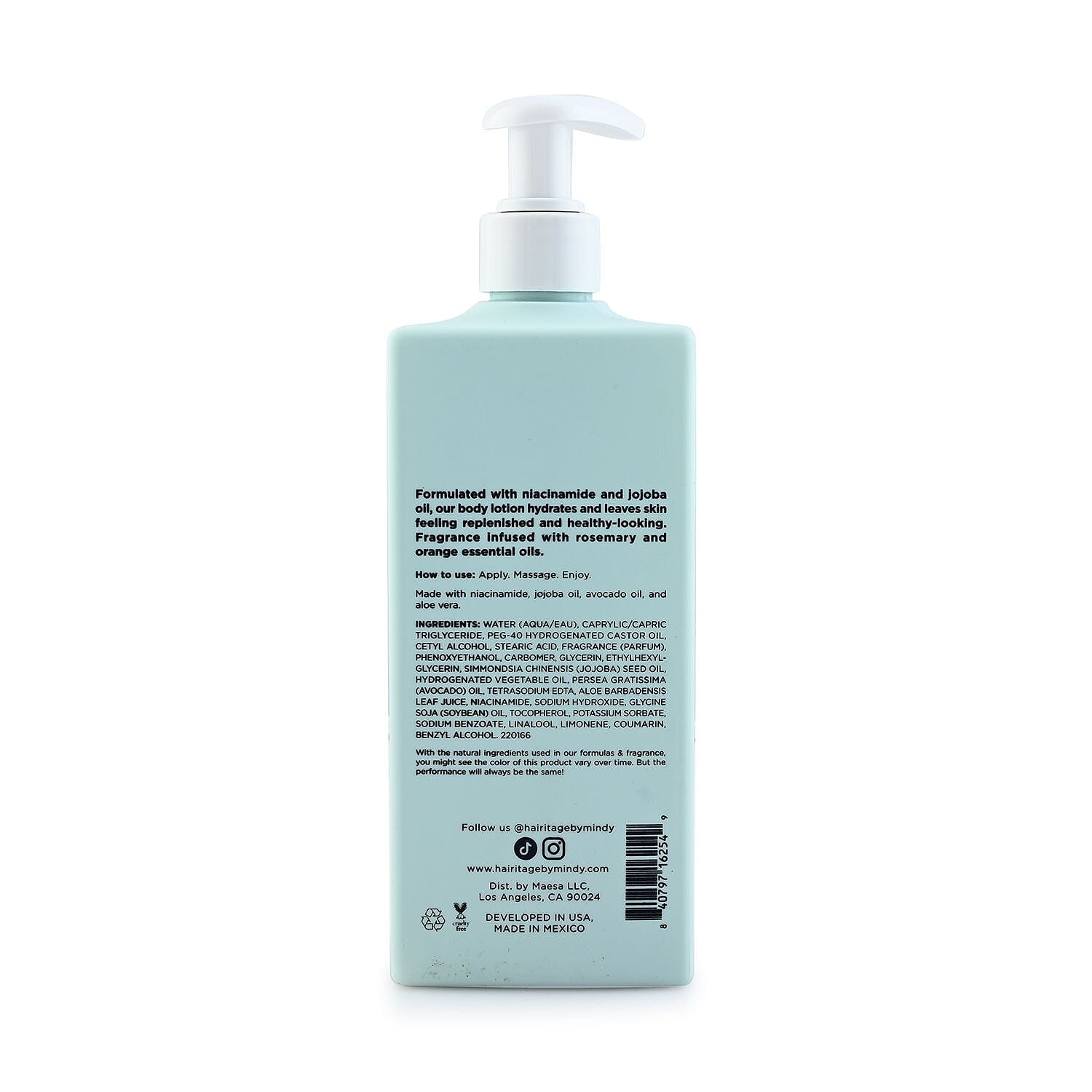 Closeout Hairitage Soak It In Body Lotion (14oz)- Cedarwood & Neroli