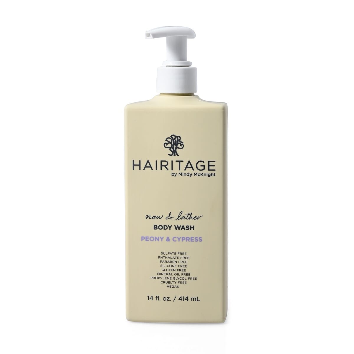 Closeout Hairitage It's a Dream Creamy Body Wash (14oz)- Peony & Cypress image number 0