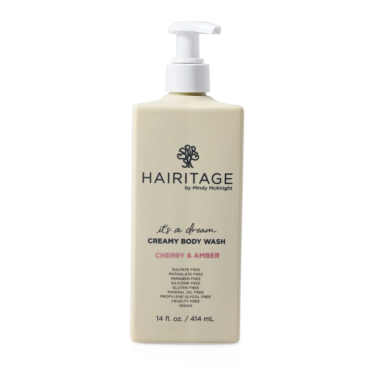 Closeout Hairitage It's a Dream Creamy Body Wash (14oz)- Cherry & Amber image number 0