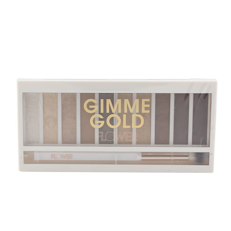 Closeout Flower Shimmer & Shade Eyeshadow Palette (.3oz)- Gimme Gold