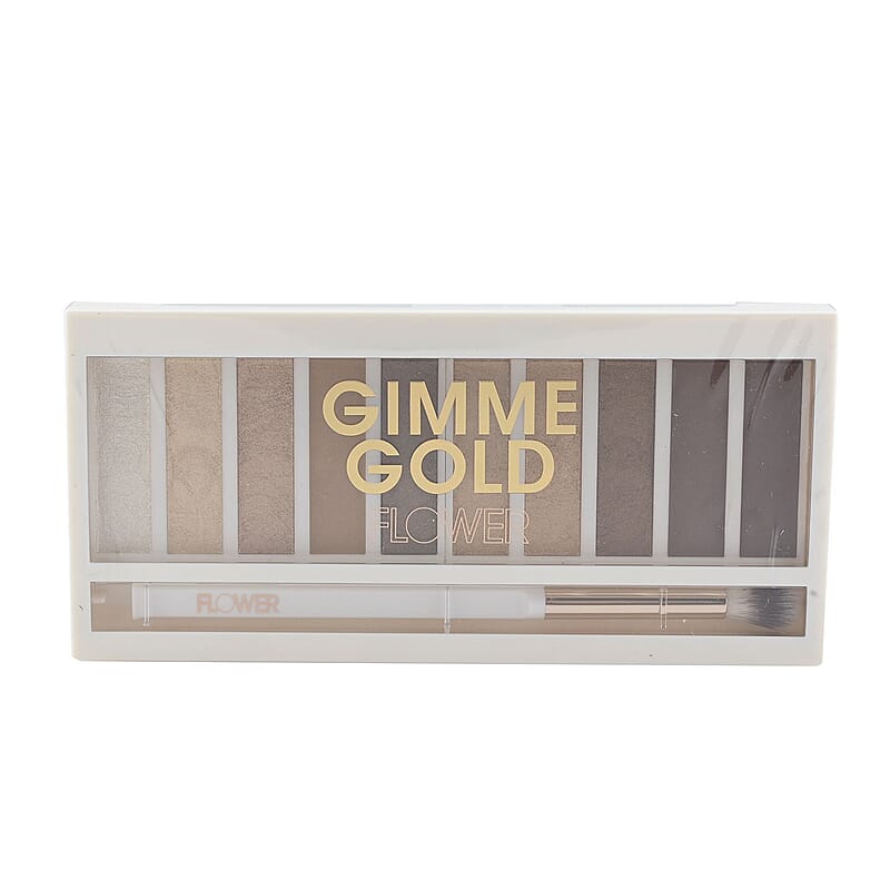 Closeout Flower Shimmer & Shade Eyeshadow Palette (.3oz)- Gimme Gold