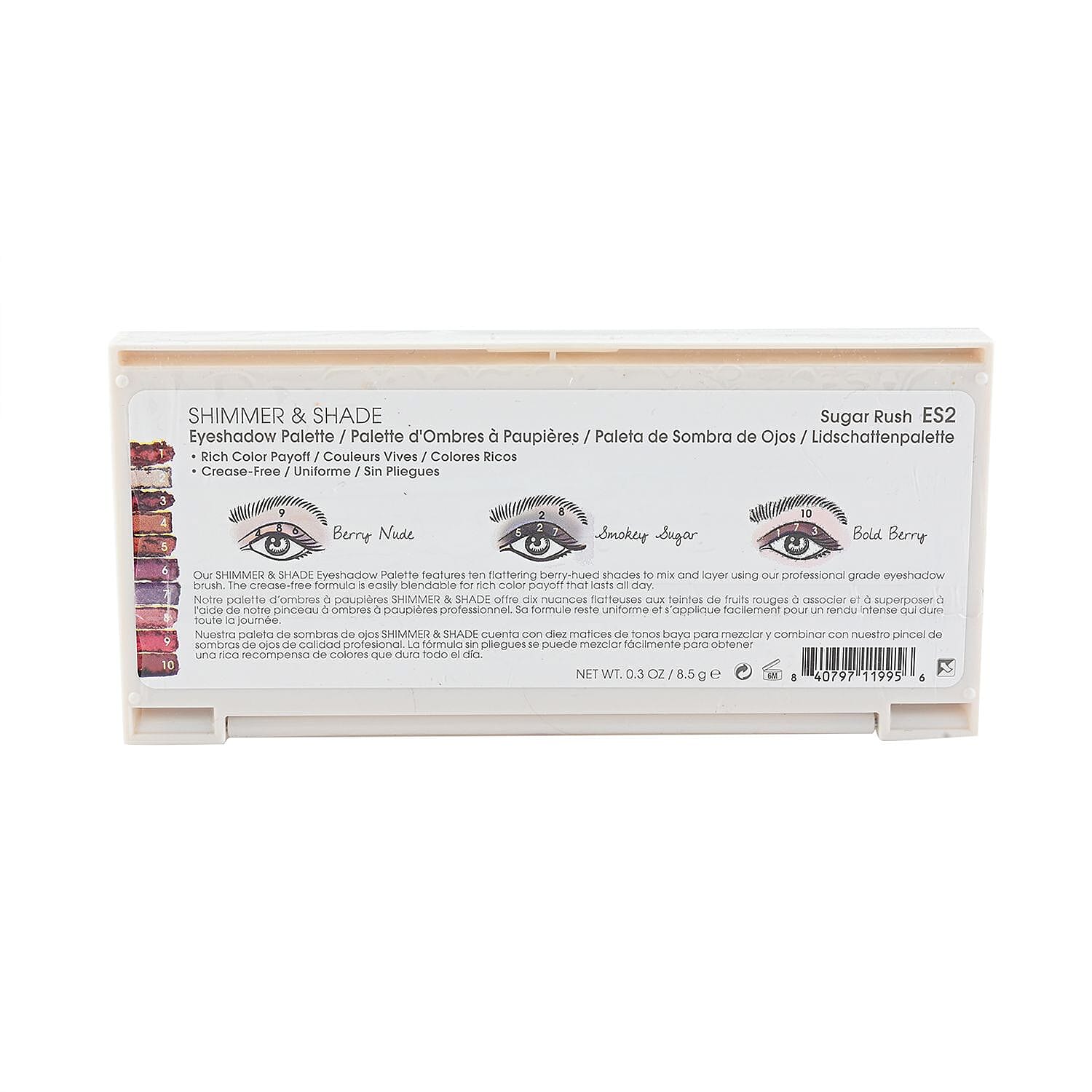 Closeout Flower Shimmer & Shade Eyeshadow Palette (.3oz)- Sugar Rush
