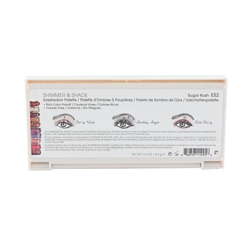 Closeout Flower Shimmer & Shade Eyeshadow Palette (.3oz)- Sugar Rush