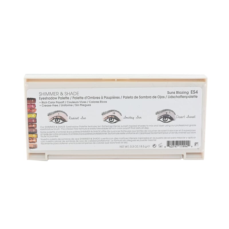 Closeout Flower Shimmer & Shade Eyeshadow Palette (.3oz)- Suns Blazing