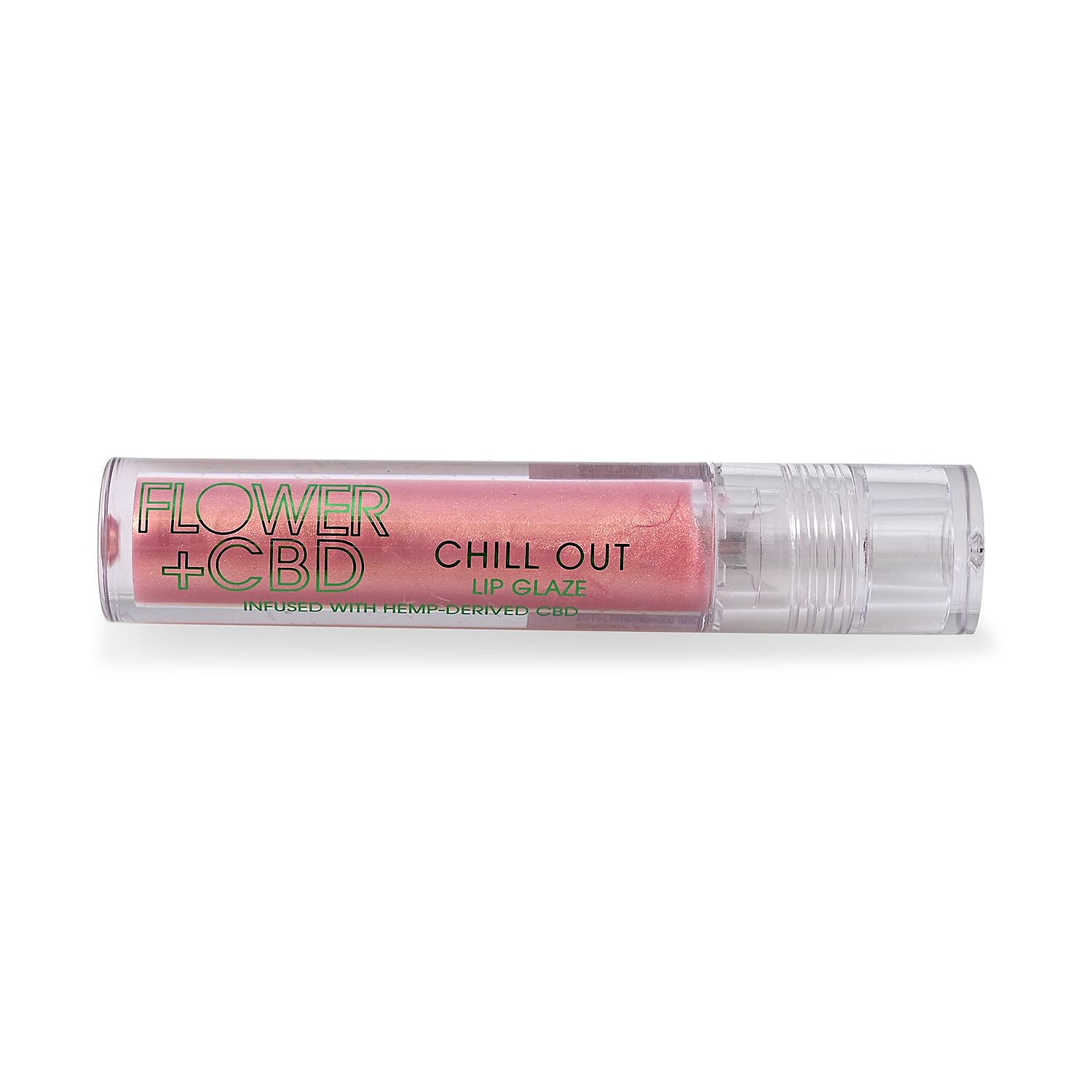 By Drew Barrymore Closeout Flower + CBD Chill Out Lip Glaze (.1oz)- Dazed Blush