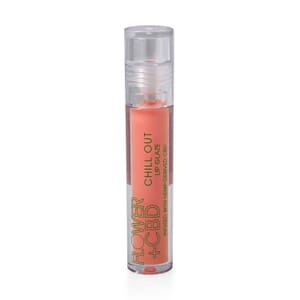 By Drew Barrymore Closeout Flower + CBD Chill Out Lip Glaze (.1oz)- Peace Out Peach