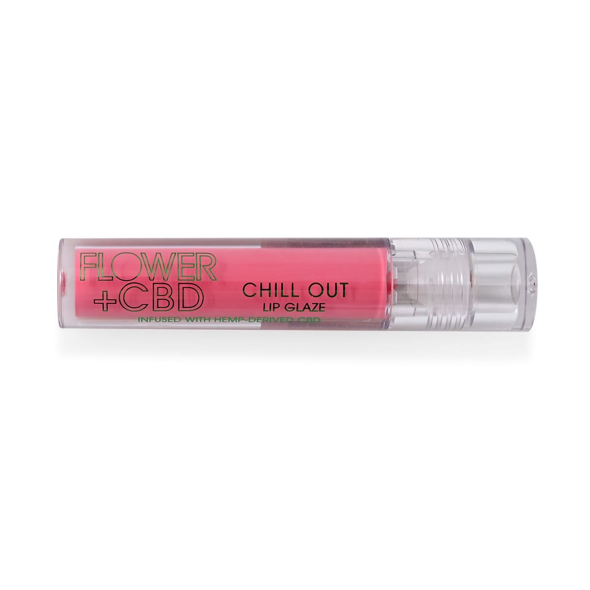 By Drew Barrymore Closeout Flower + CBD Chill Out Lip Glaze (.1oz)- Glaze Unwind Strawberry image number 1