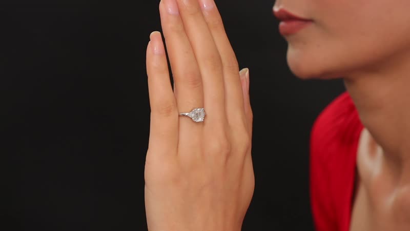 J Francis Embellished with Zirconia by Swarovski Ring in Rhodium Over Sterling Silver (Size 10) 3.60 ctw