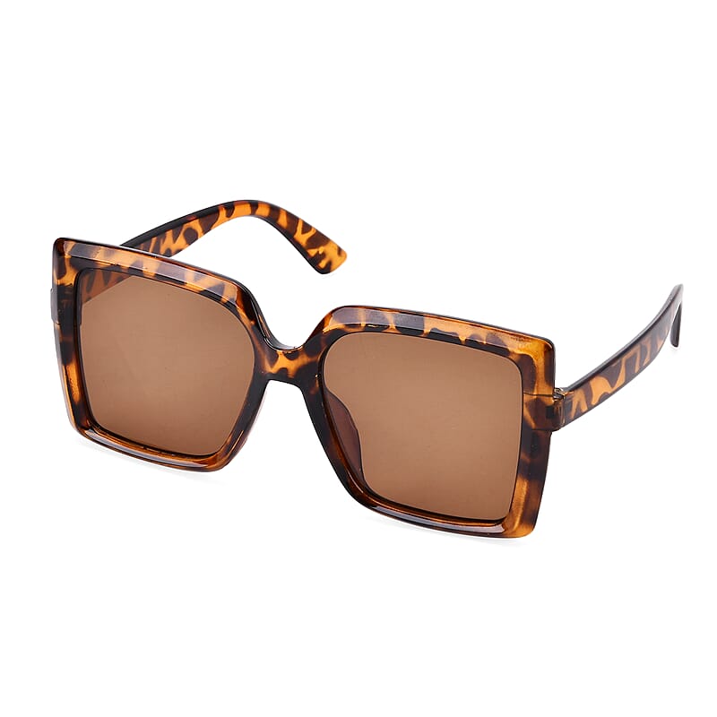 Brown Leopard Pattern UV400 Polarized Sunglasses