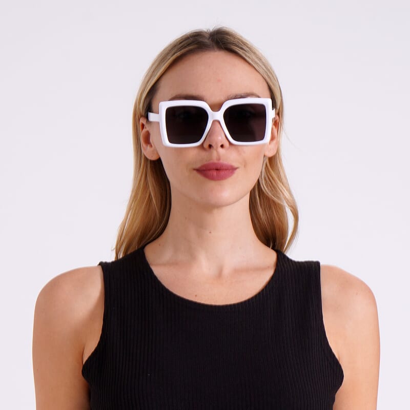 White UV400 Polarized Sunglasses