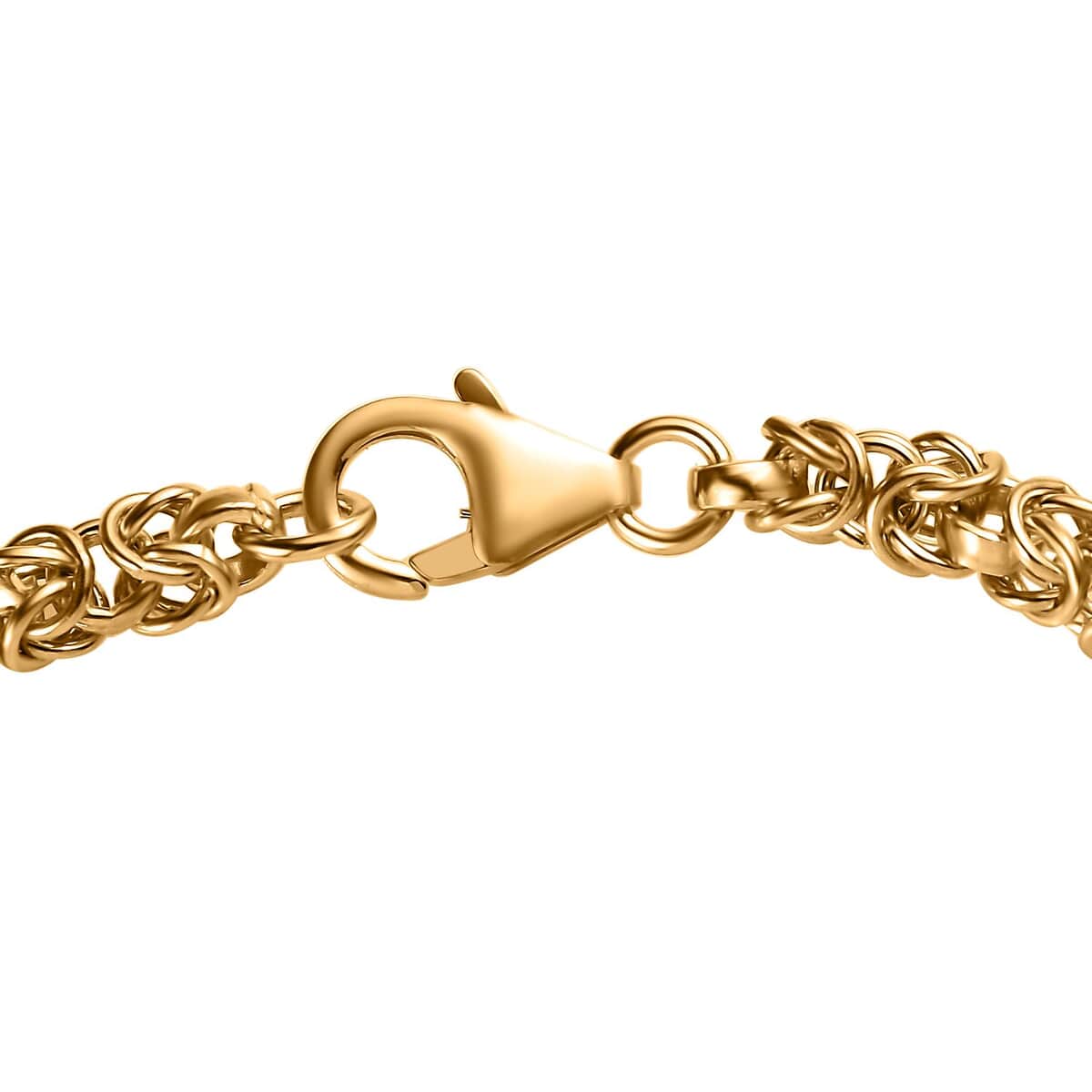 Byzantine Bracelet in 14K Yellow Gold Over Sterling Silver 9.50 Grams image number 3