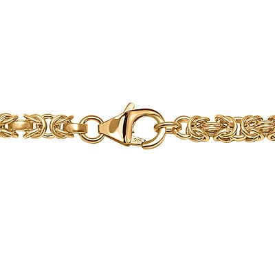 Byzantine Necklace in 14K Yellow Gold Over Sterling Silver 20 Inches 31 Grams