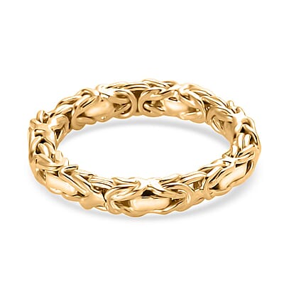 Byzantine Ring in 14K Yellow Gold Over Sterling Silver (Size 10.0) 4.20 Grams