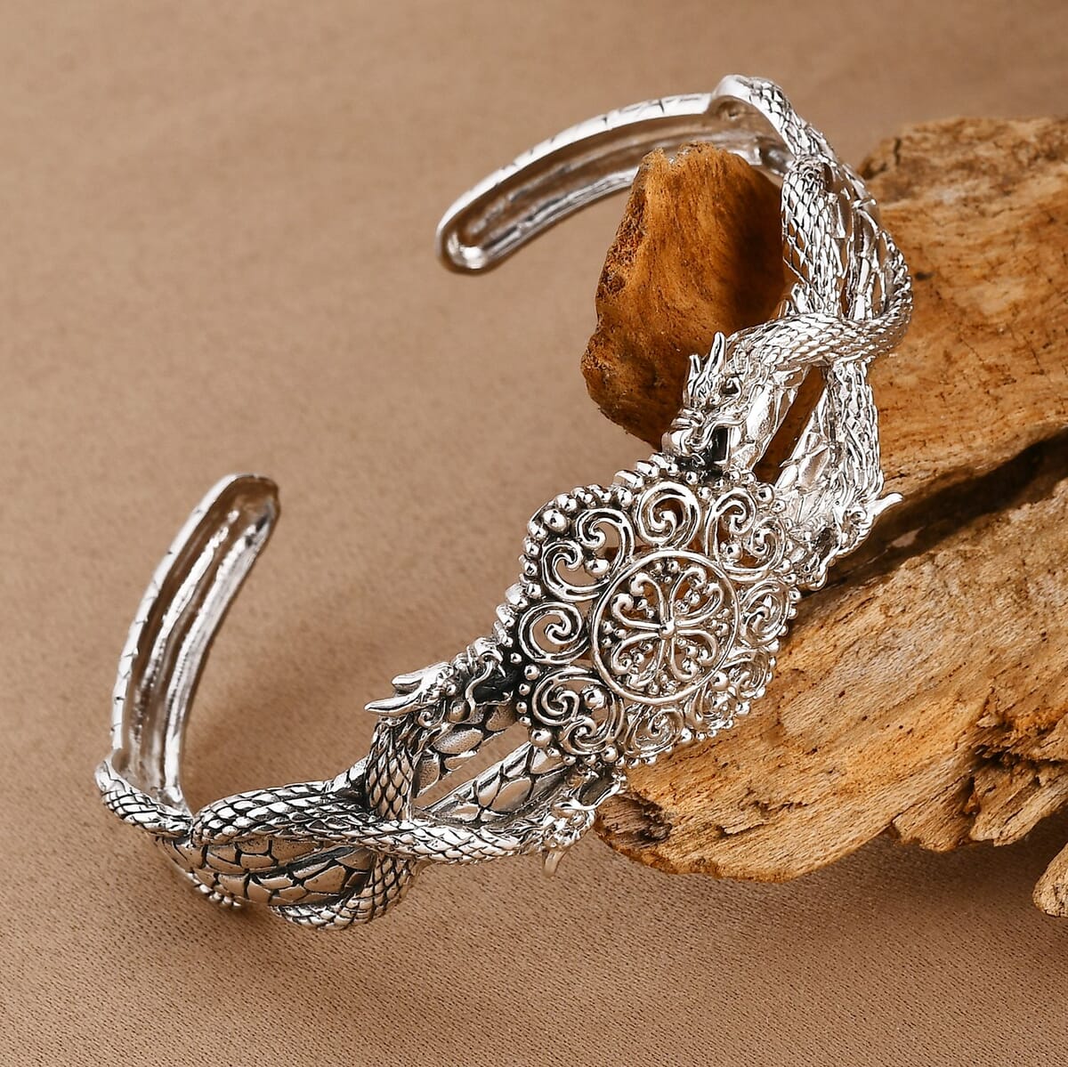 Bali Legacy Pebble Bangle Bracelet in Sterling Silver (7.25 In) 25.85 Grams image number 1