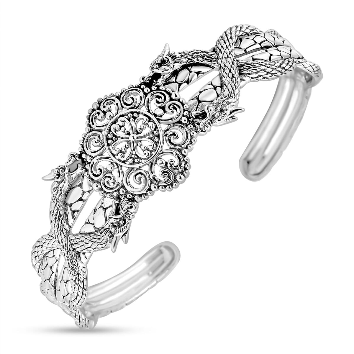 Bali Legacy Pebble Bangle Bracelet in Sterling Silver (7.25 In) 25.85 Grams image number 3