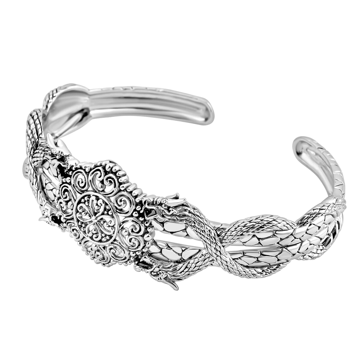 Bali Legacy Pebble Bangle Bracelet in Sterling Silver (7.25 In) 25.85 Grams image number 4