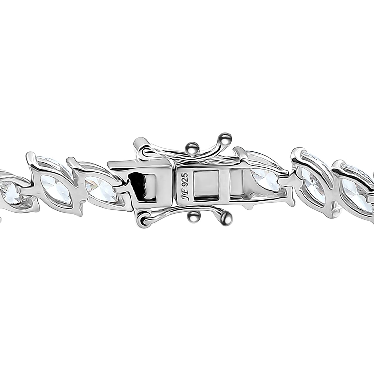 J Francis Embellished with Zirconia by Swarovski Bracelet in Rhodium Over Sterling Silver (8.00 In) 24.30 ctw image number 3