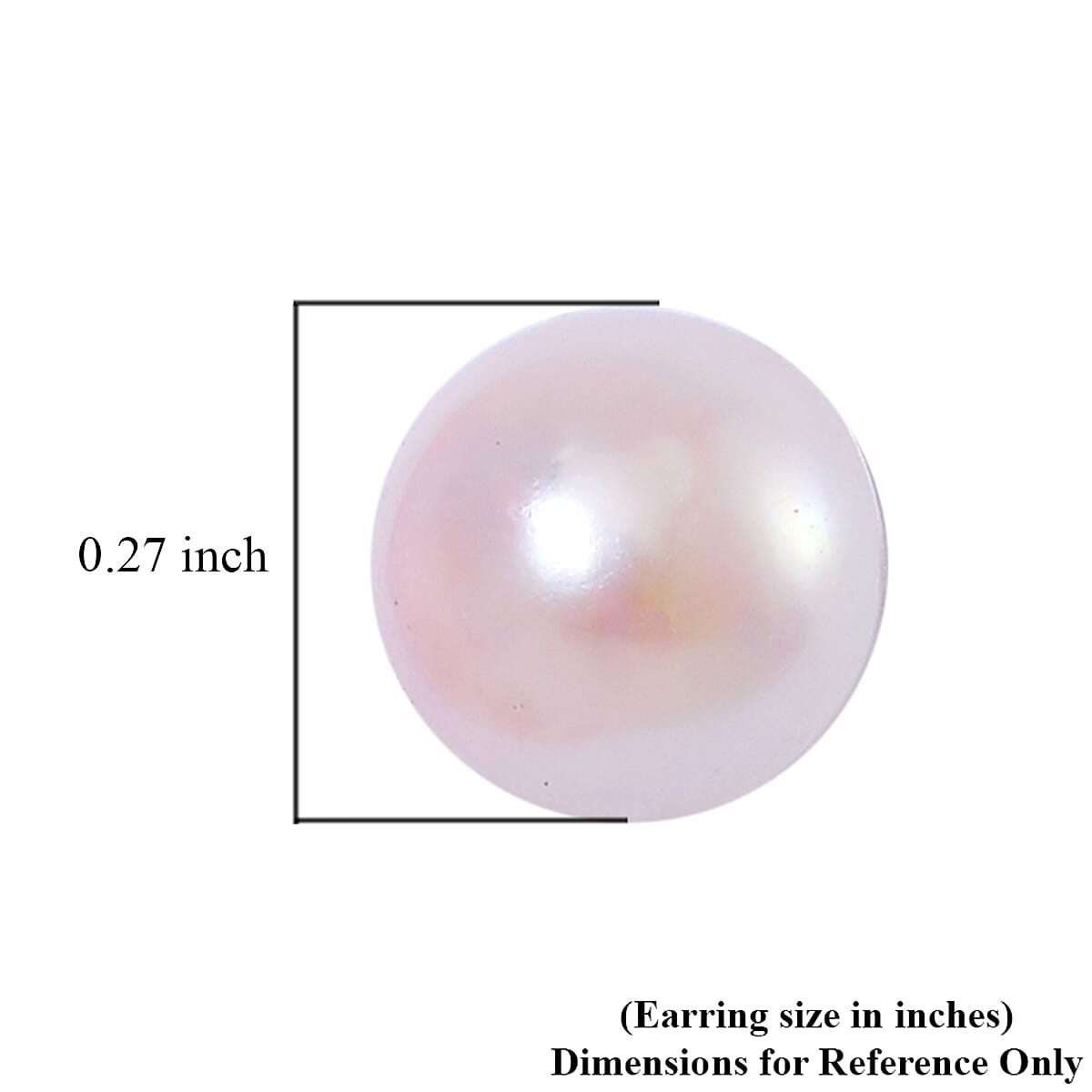 Japanese Akoya Pearl 7-8mm Stud Earrings in Rhodium Over Sterling Silver