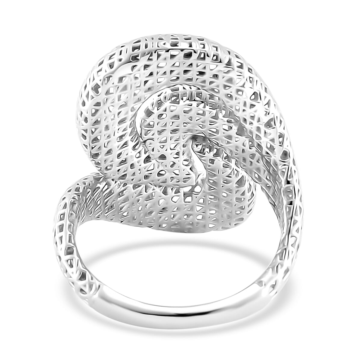 Fancy Ring in 14K YG and Rhodium Over Sterling Silver (Size 8.0) 3.10 Grams image number 3