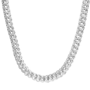 Wheat Link Necklace in Sterling Silver 40 Grams 20 Inches