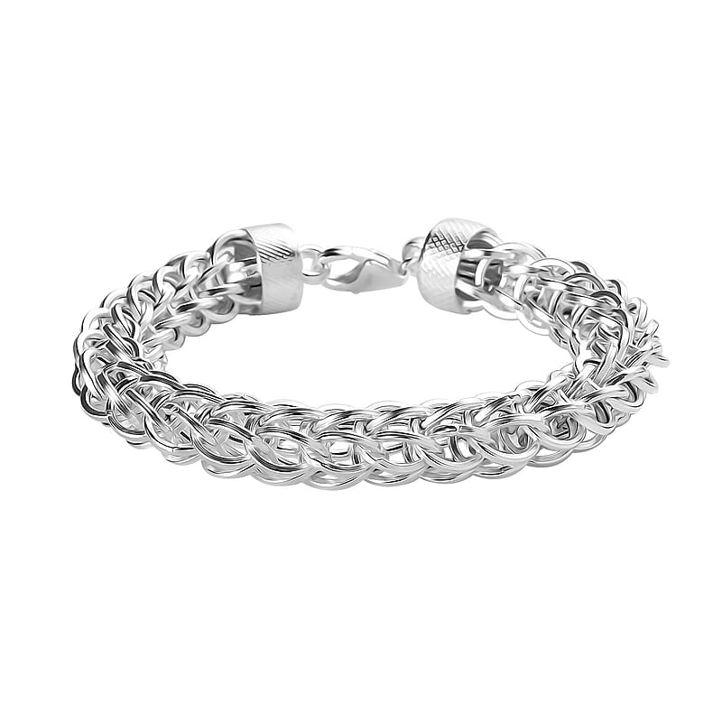 Wheat Link Bracelet in Sterling Silver (7.25 In) 15 Grams