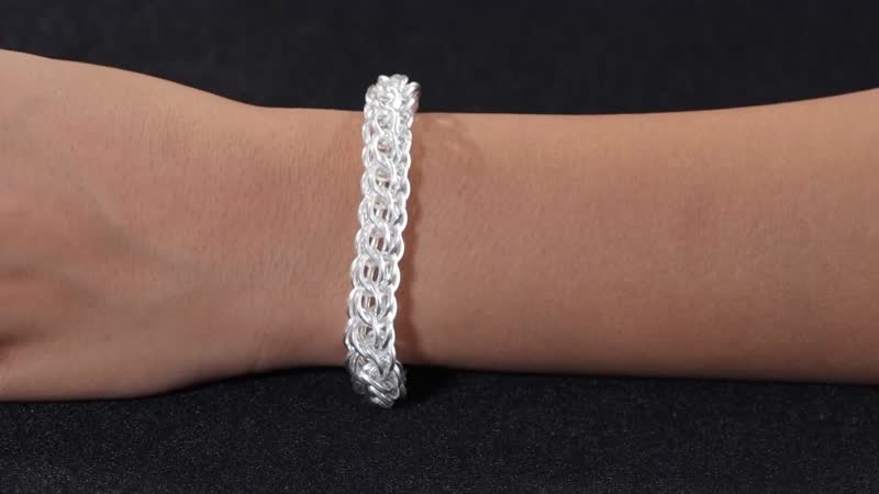Wheat Link Bracelet in Sterling Silver (7.25 In) 15 Grams