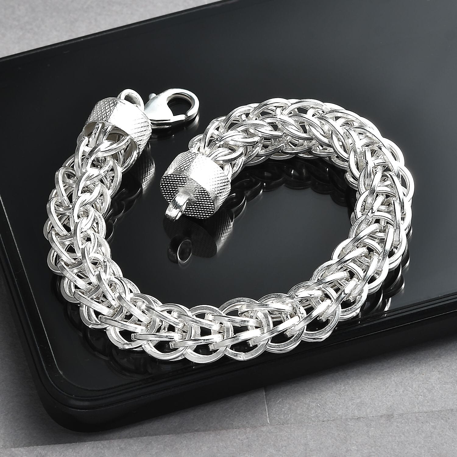 Wheat Link Bracelet in Sterling Silver (7.25 In) 15 Grams