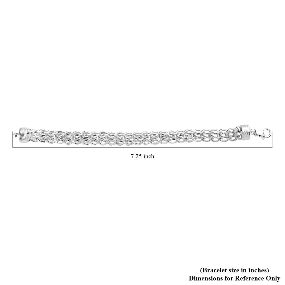 Wheat Link Bracelet in Sterling Silver (7.25 In) 15 Grams image number 4