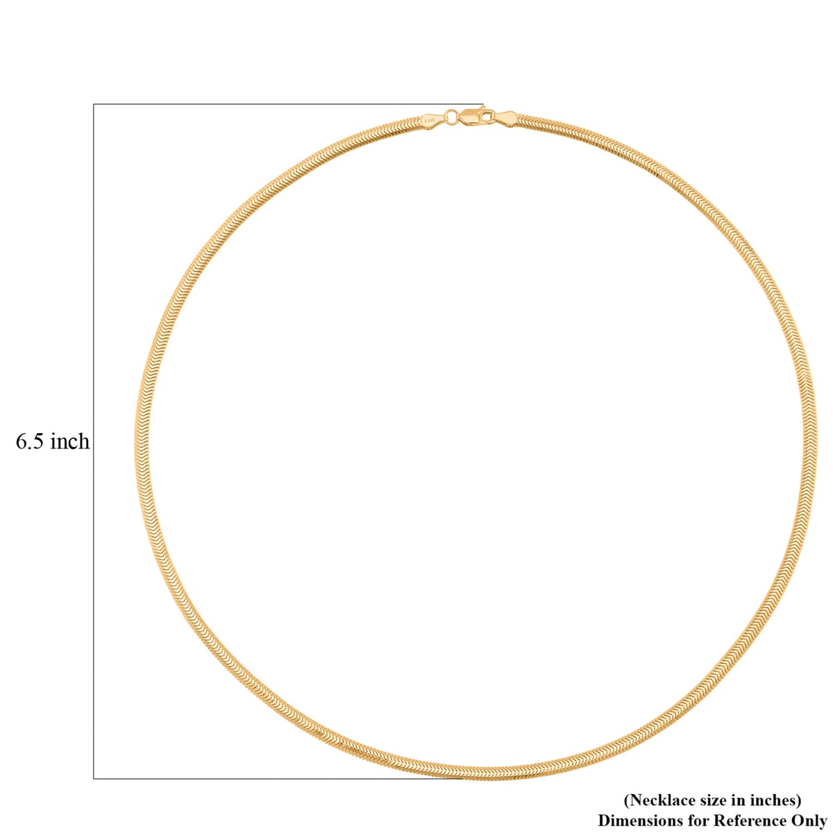Horned Snake Chain Necklace in 14K Yellow Gold Over Sterling Silver 9.50 Grams 20 Inches image number 5