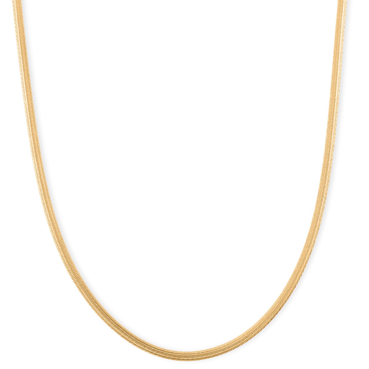 Brocaded Blade Chain Necklace in 14K Yellow Gold Over Sterling Silver 20 Inches 8.85 Grams image number 0