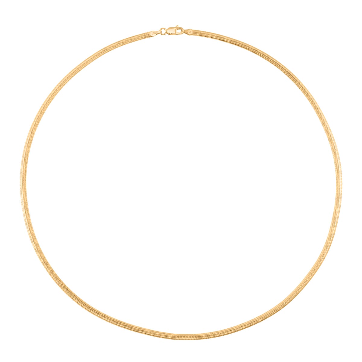 Brocaded Blade Chain Necklace in 14K Yellow Gold Over Sterling Silver 20 Inches 8.85 Grams image number 2