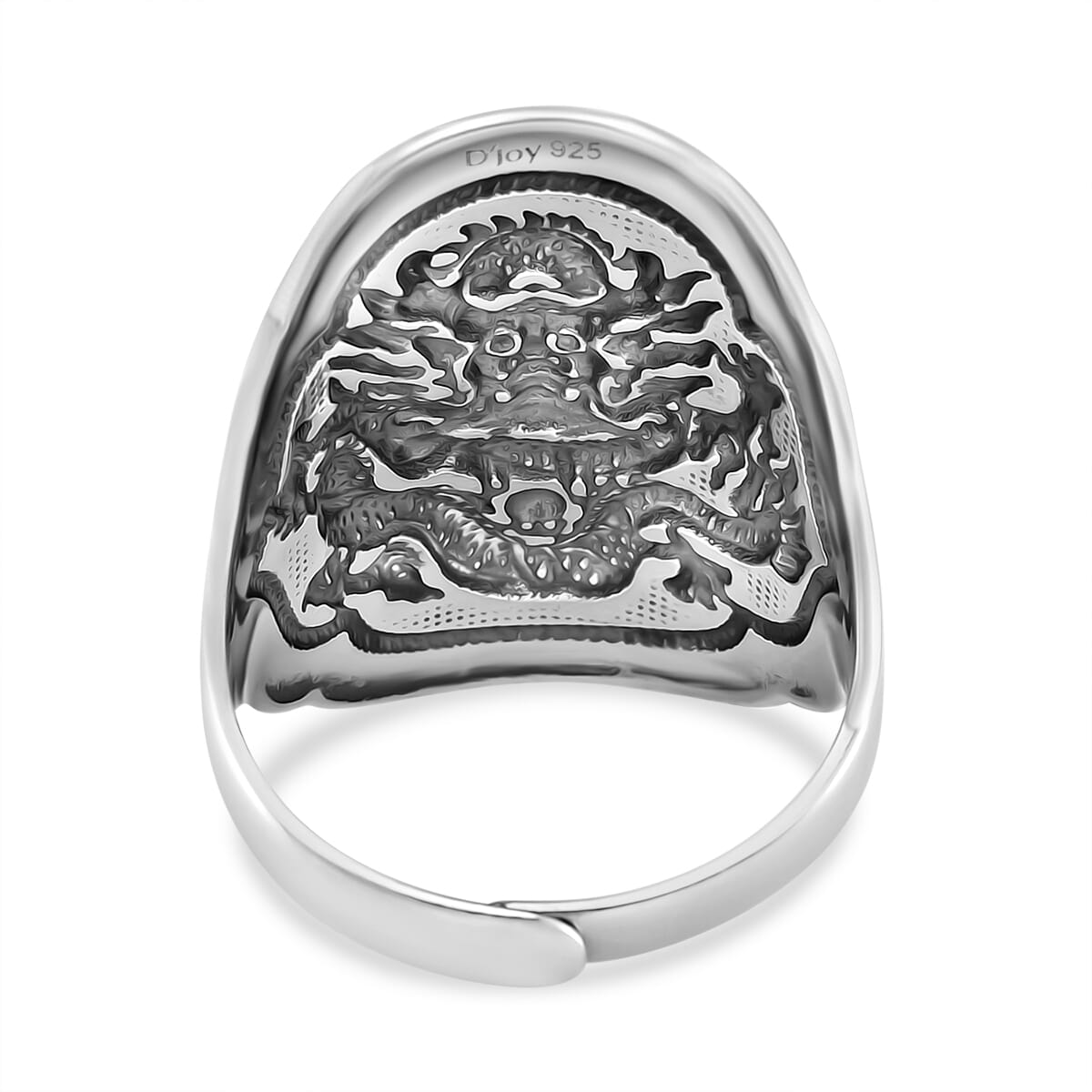 Dragon Mens Ring in 925 Sterling Silver (Size 10.0) 12 Grams image number 4
