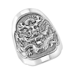 Dragon Mens Ring in 925 Sterling Silver (Size 12.0) 12 Grams