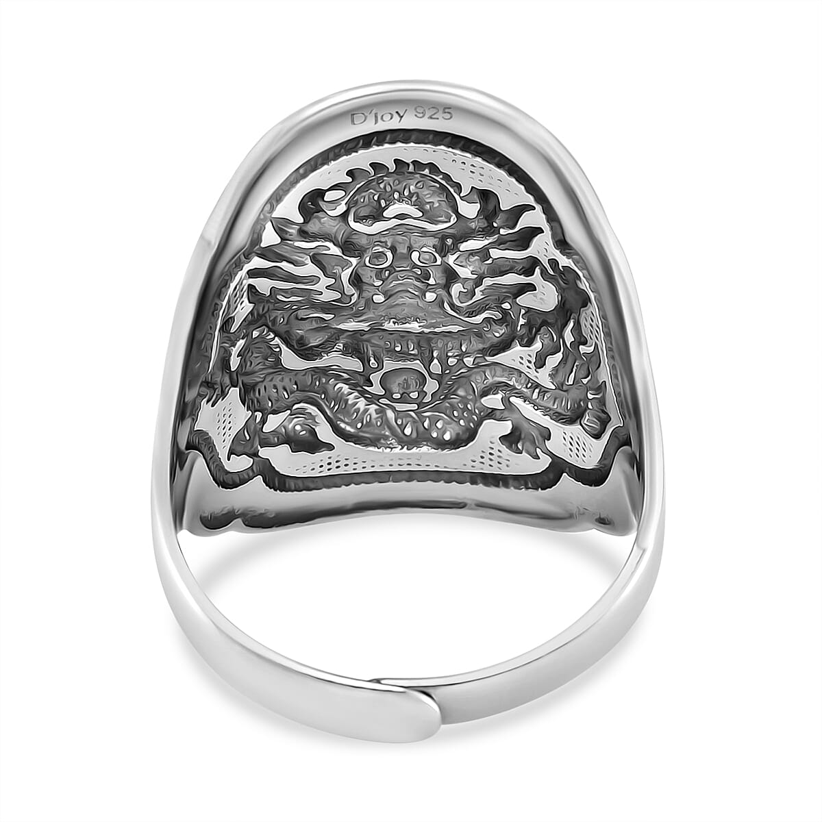 Dragon Mens Ring in 925 Sterling Silver (Size 14.0) 12 Grams image number 4