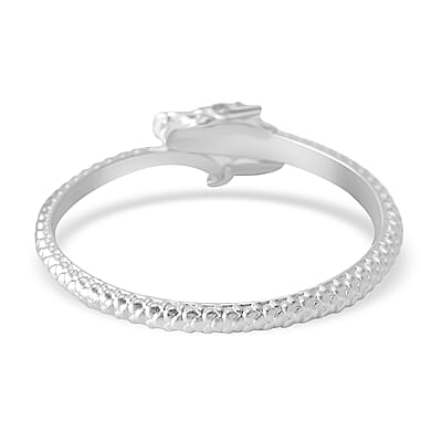 Dragon Bangle Bracelet in 999 Fine Silver (7.25 In) 32.5 Grams