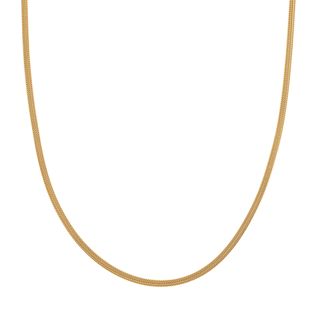 3mm Wire Chain Necklace in 14K Yellow Gold Over Sterling Silver 9.80 Grams 20 Inches image number 0